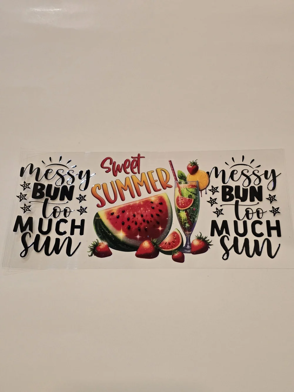 UV DTF 16 Oz Cup Wrap Sticker Set- Multicolor